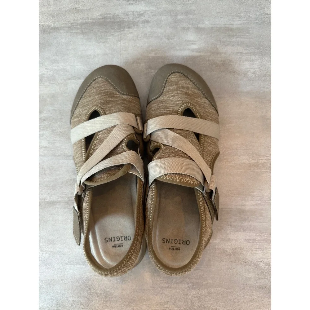 Earth Origins Stacy Brown Comfort Sandal Strap Casual Womens‎ Size 10M